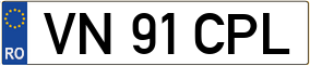 Trailer License Plate